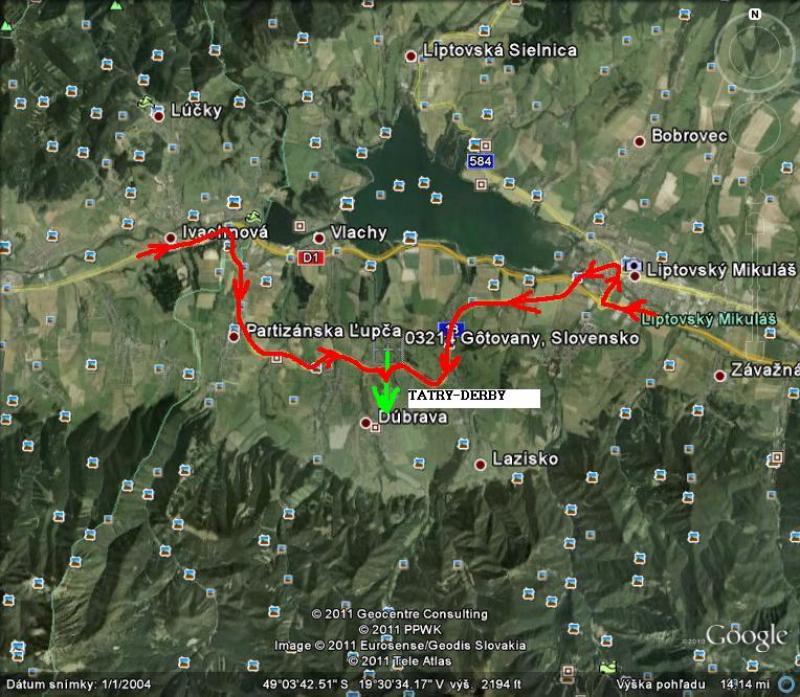 Poloha TS TATRY- DERBY