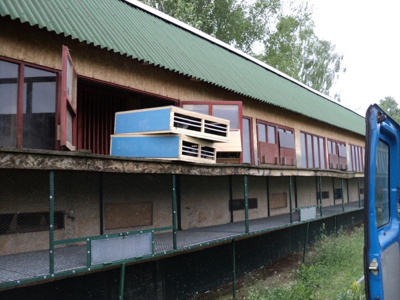 Holubáři při svozu